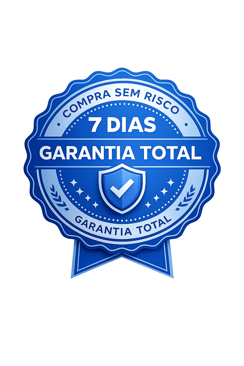 Selo de garantia total de 7 dias